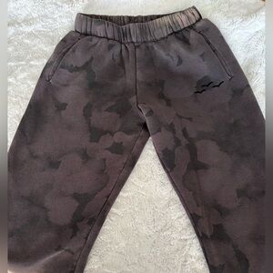 Lazypants Black Tie-dye Watercolor Jogger Sweatpants in XS